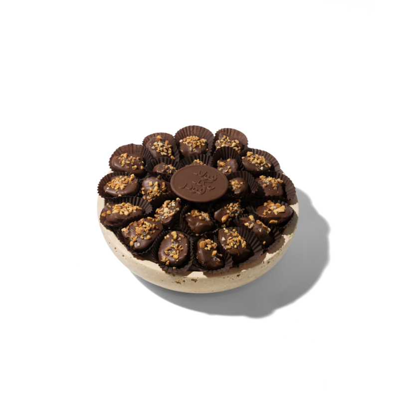 Almond Rutab Round Tray